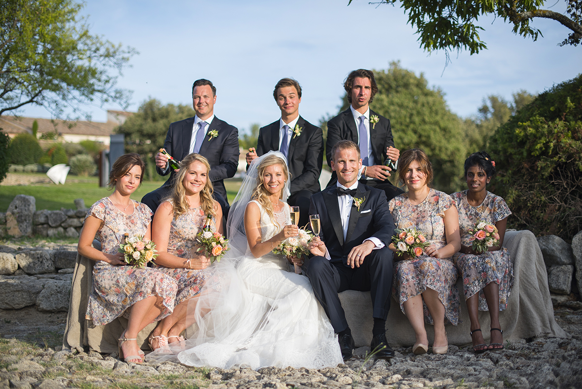 photo groupe domaine de capelongue mariage