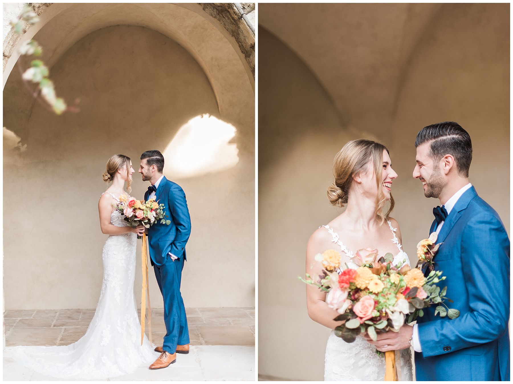 couple cloitre château sainte roseline mariage