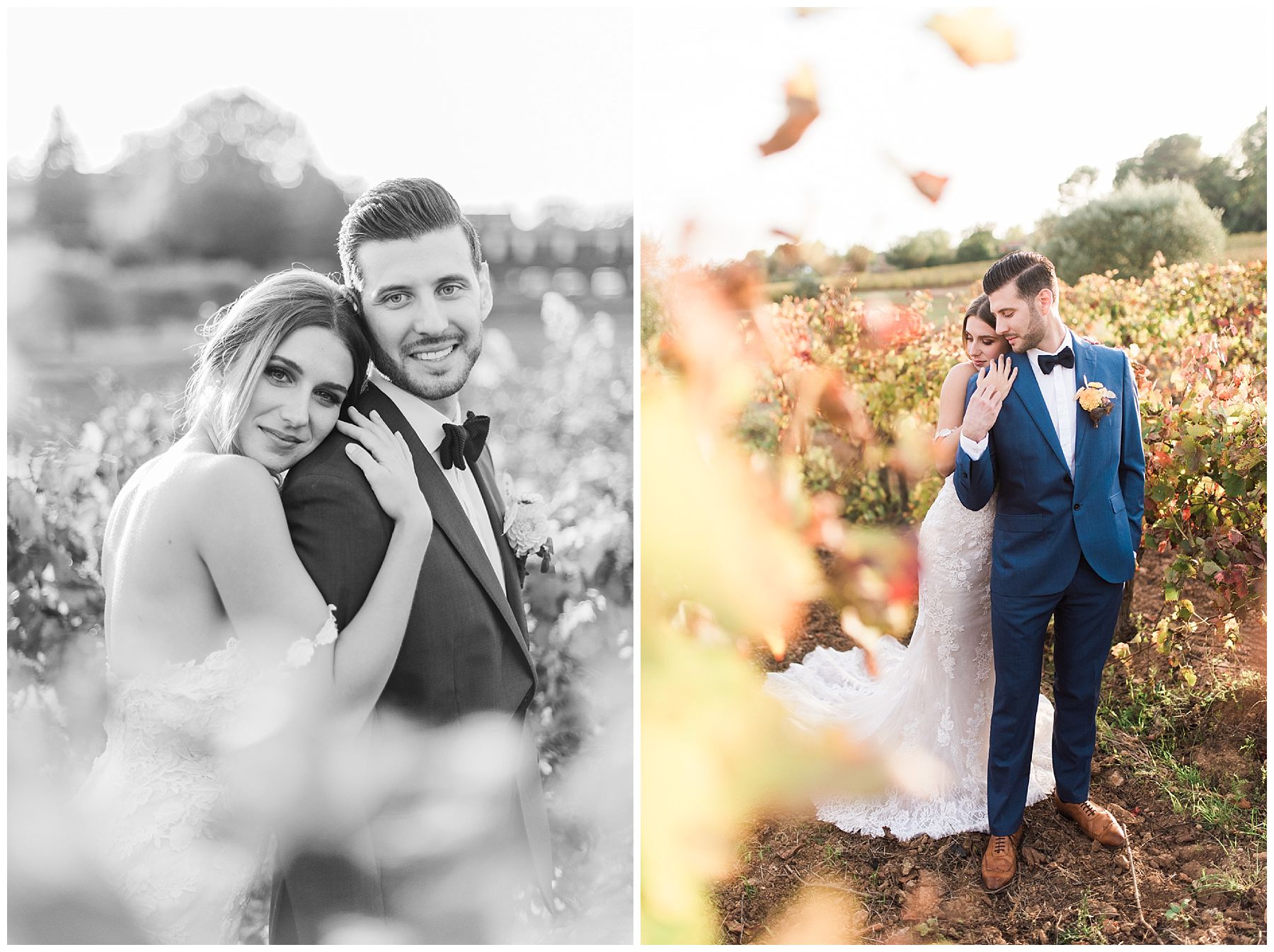 couple vigne château sainte roseline mariage