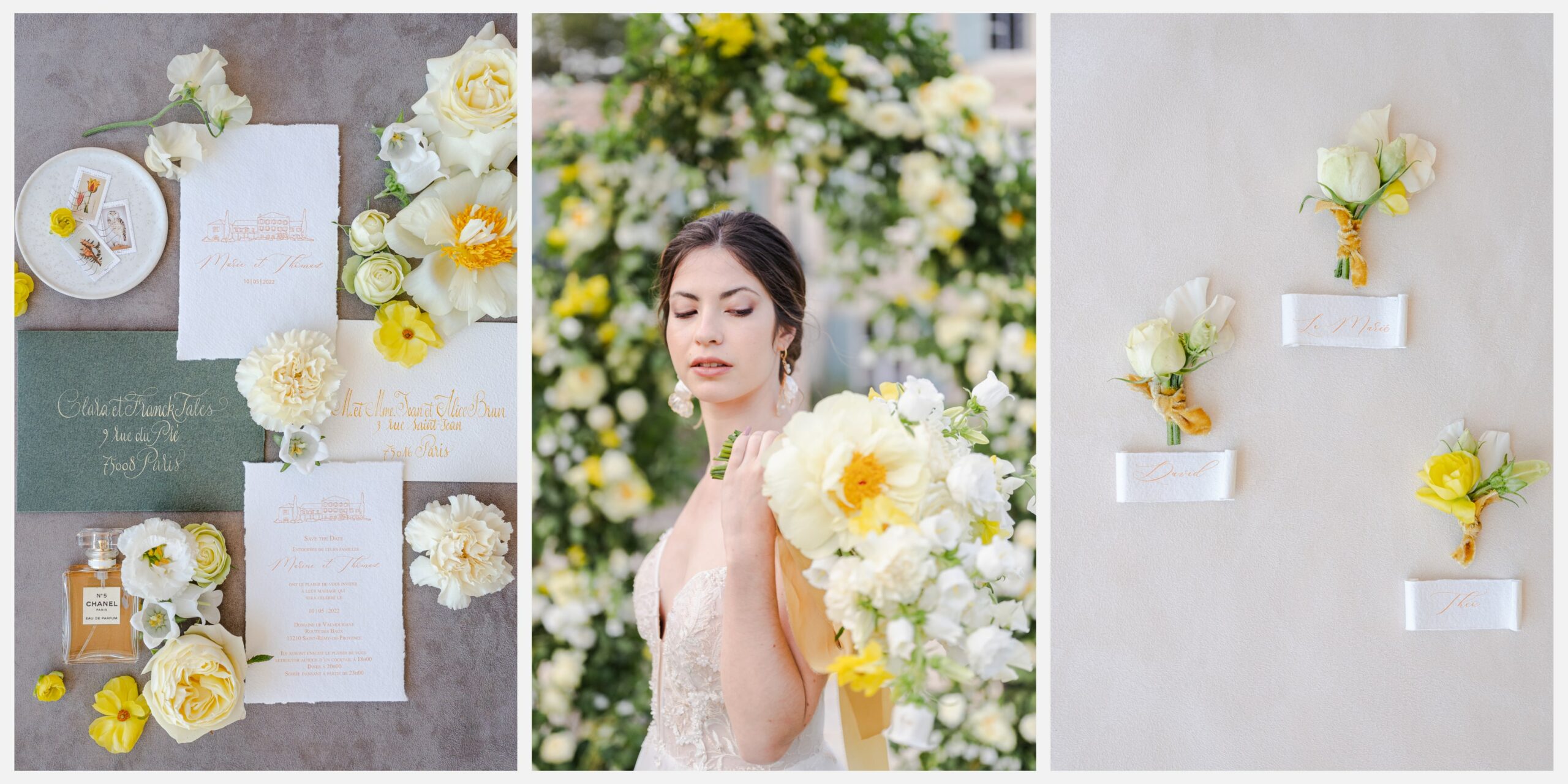 mariage inspiration jaune